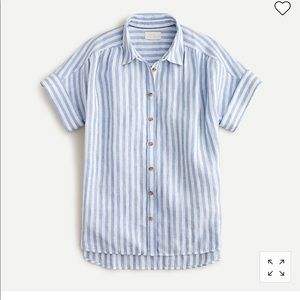 J. Crew relaxed Mc Nutt Irish Linen shirt.